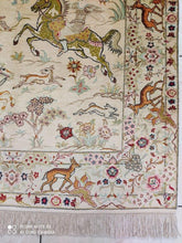 Charger l'image dans la galerie, Tapis Ghom soie noué main n°16934_150×100
