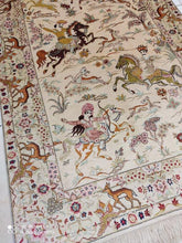 Charger l'image dans la galerie, Tapis Ghom soie noué main n°16934_150×100
