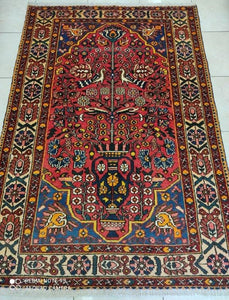 Tapis Antique Bakhtiar fait main n°12994_208×142