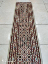 Charger l'image dans la galerie, Tapis Moud noué main n°18555_200×52
