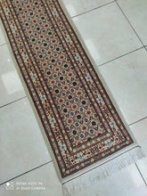 Charger l'image dans la galerie, Tapis Moud noué main n°18555_200×52
