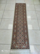 Charger l'image dans la galerie, Tapis Moud noué main n°18555_200×52
