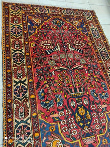 Tapis Antique Bakhtiar fait main n°12994_208×142