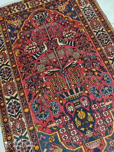 Tapis Antique Bakhtiar fait main n°12994_208×142