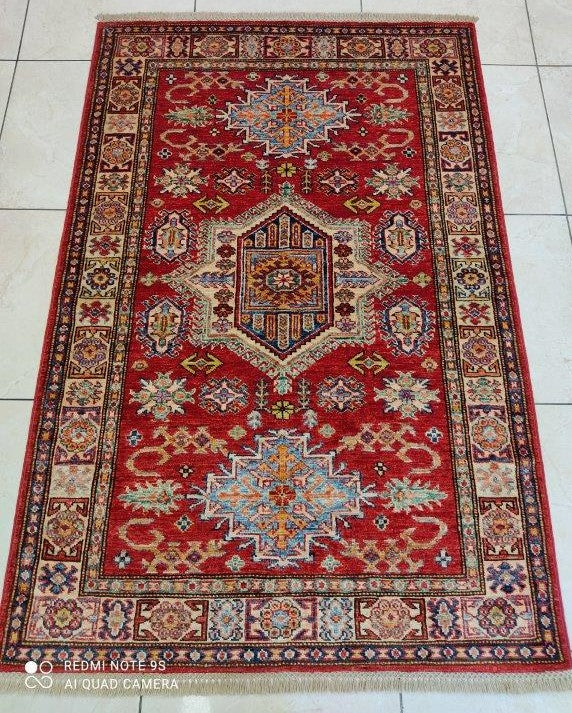 Tapis Kazak tissé main n°52226_151×101