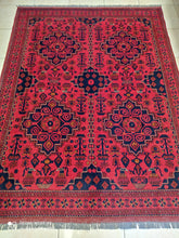 Charger l&#39;image dans la galerie, TAPIS AFGHAN TISSE MAIN n°12_233×178

