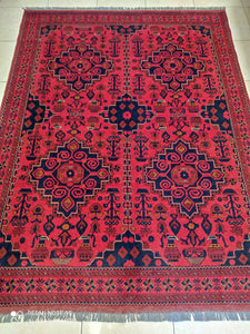 TAPIS AFGHAN TISSE MAIN n°12_233×178