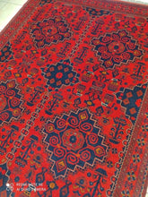 Charger l&#39;image dans la galerie, TAPIS AFGHAN TISSE MAIN n°12_233×178
