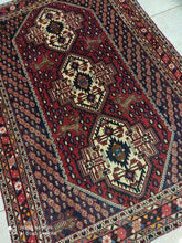 Charger l&#39;image dans la galerie, Tapis Afchar fait main n°18483_208×147
