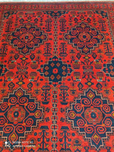 Charger l&#39;image dans la galerie, TAPIS AFGHAN TISSE MAIN n°12_233×178
