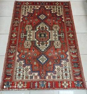 Tapis Nahavand fait main n°18730_192×140