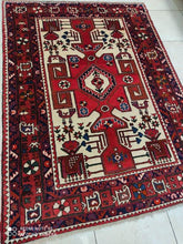 Charger l&#39;image dans la galerie, Tapis Nahavand fait main n°13159_190×142
