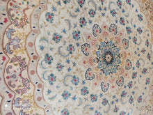 Charger l'image dans la galerie, Tapis rond Tabriz noué à la main n°16139_100×100
