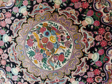 Charger l&#39;image dans la galerie, Tapis rond fait main Tabriz n°16138_100×100
