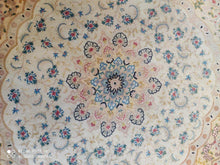 Charger l'image dans la galerie, Tapis rond Tabriz noué à la main n°16139_100×100
