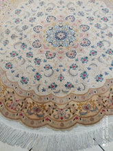 Charger l'image dans la galerie, Tapis rond Tabriz noué à la main n°16139_100×100
