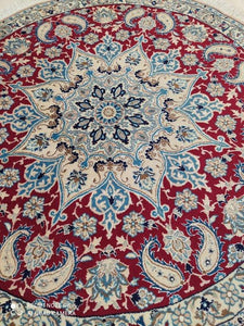 Tapis Nain rond fait main n°17017_110×110