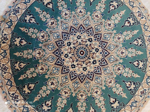 Tapis rond Nain tissé main n°17567_115×115