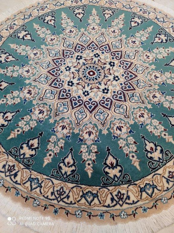 Tapis rond Nain tissé main n°17567_115×115