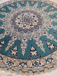 Tapis rond Nain tissé main n°17567_115×115