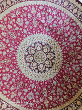 Charger l&#39;image dans la galerie, Tapis rond Ghom soie tissé main n°18571_148×148
