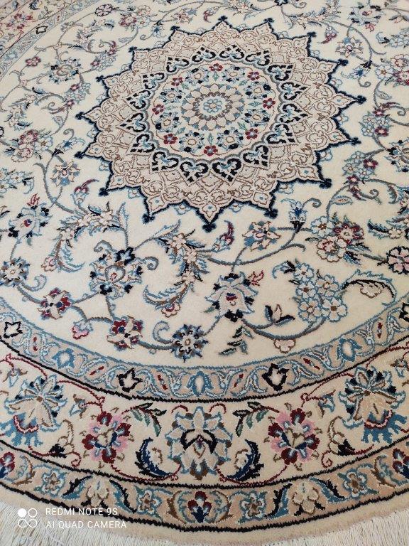 Tapis rond Nain fait main n°11807_150×150