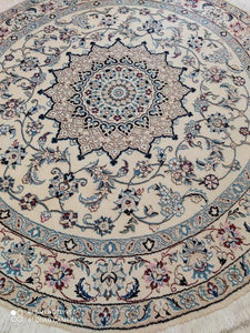 Tapis rond Nain fait main n°11807_150×150