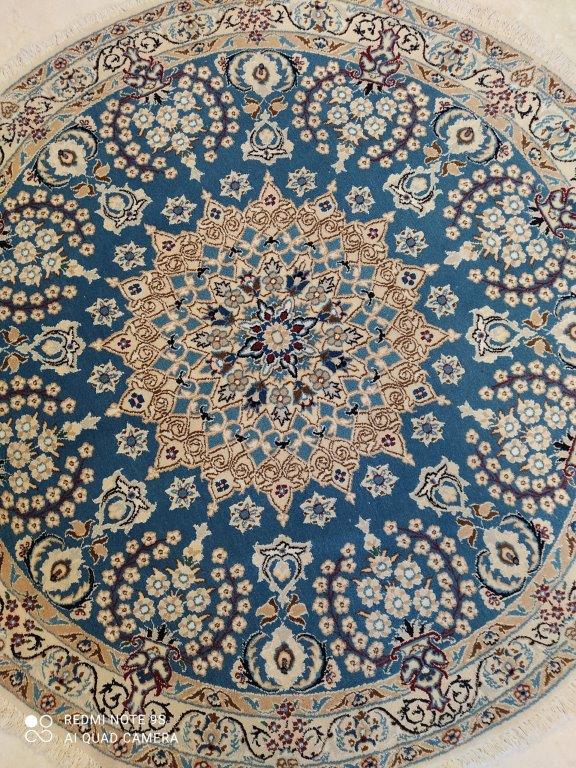 Tapis rond Nain tissé main n°11816_70×70