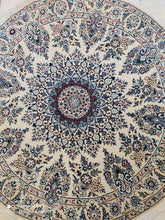 Charger l&#39;image dans la galerie, Tapis rond Nain tissé main n°11819_140×140
