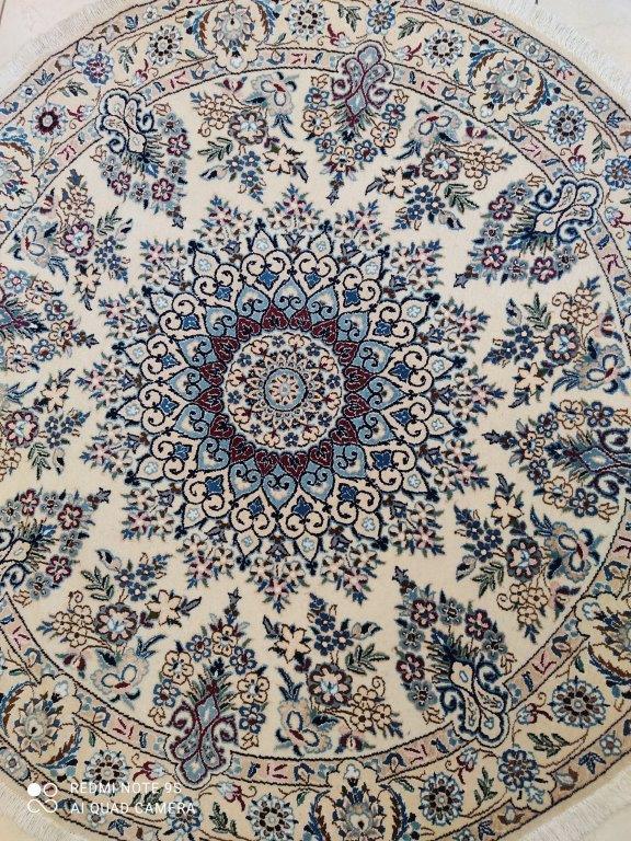 Tapis rond Nain tissé main n°11819_140×140