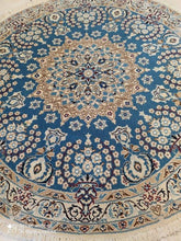Charger l&#39;image dans la galerie, Tapis rond Nain tissé main n°11816_70×70
