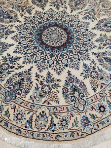 Tapis rond Nain tissé main n°11819_140×140