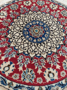 Tapis rond Nain tissé main n°17931_78×78