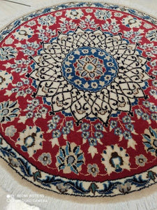 Tapis rond Nain tissé main n°17931_78×78