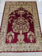 Charger l'image dans la galerie, Tapis Ghom soie fait main n°18241_115×80
