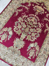 Charger l'image dans la galerie, Tapis Ghom soie fait main n°18241_115×80
