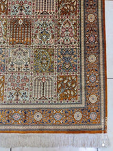 Charger l'image dans la galerie, TAPIS GHOM SOIE tissé main n°17526_144×98
