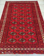 Charger l'image dans la galerie, Tapis Torkaman noué main n°19264_200×140
