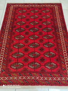 Tapis Torkaman tissé main n°19261_175×130