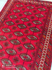 Tapis Torkaman tissé main n°19261_175×130