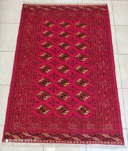 Charger l'image dans la galerie, Tapis Torkaman noué main n°19006_185×130
