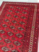Charger l'image dans la galerie, Tapis Torkaman noué main n°19264_200×140

