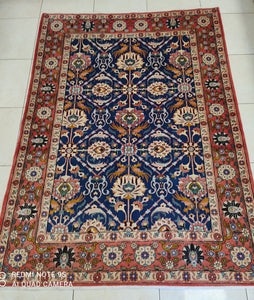 Tapis Varamine noué main n°19010_210×150