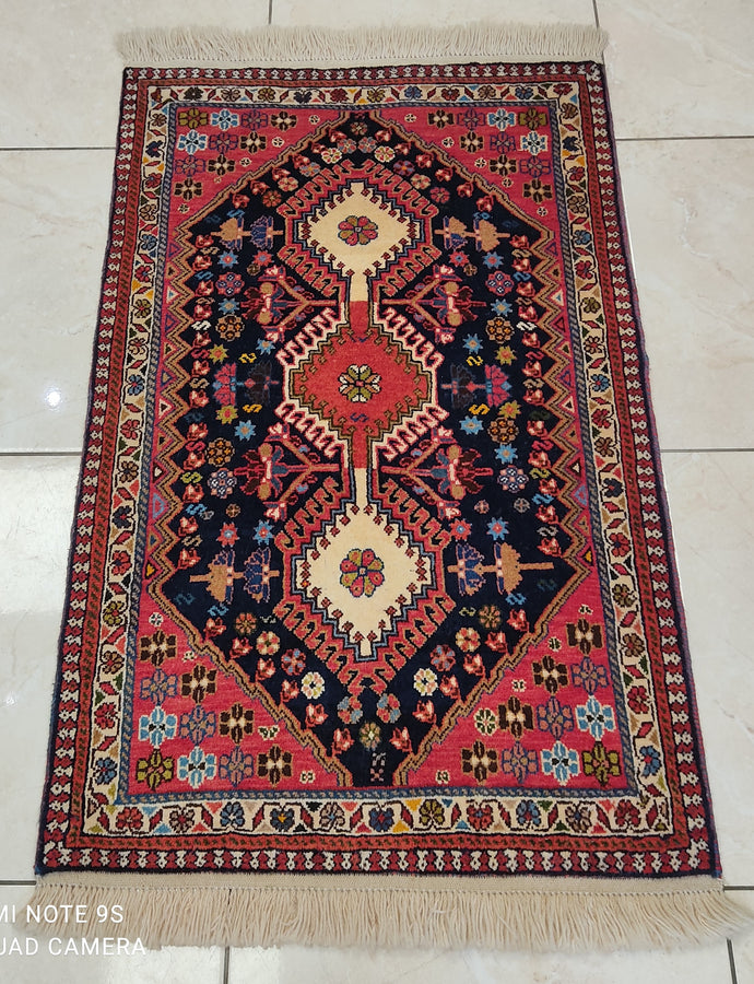 Tapis Yalameh noué main n°17984_102×64