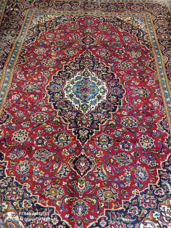 Grand tapis Kachan fait main n°9623_347×258