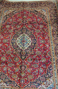 Grand tapis Kachan fait main n°9623_347×258