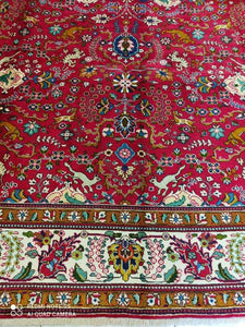 Grand Tapis Tabriz fait main n°14327_342×252