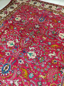 Grand Tapis Tabriz fait main n°14327_342×252